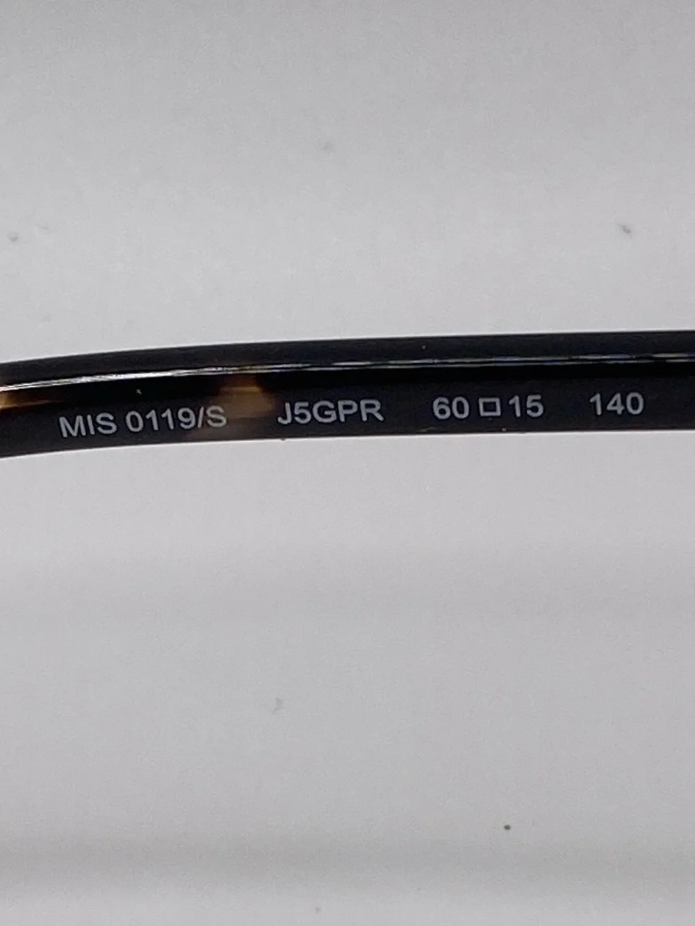 Missoni MIS 0119/S 0J5G-PR Gold Gray Sh Brown 60-15-140 Rimless Sunglasses